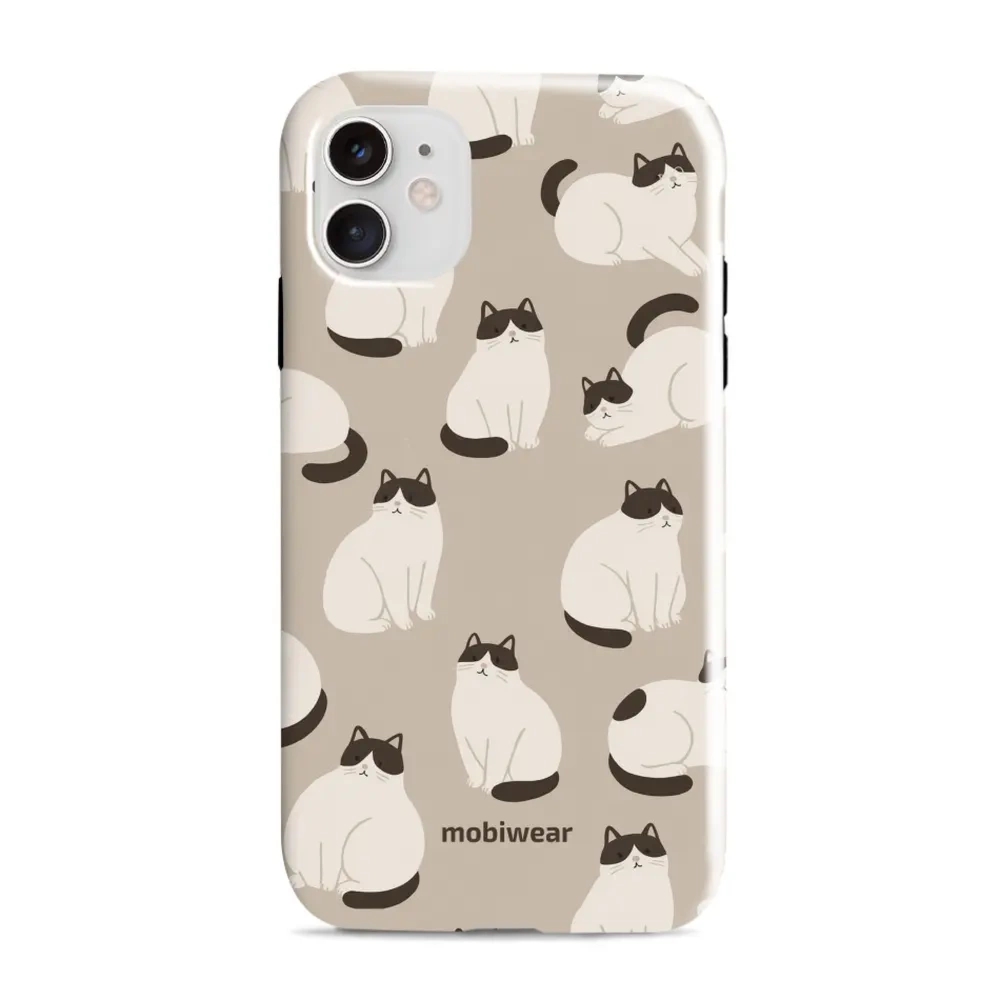 Etui ochronne do iPhone 11, Mobiwear Elite Pro, kawa miau