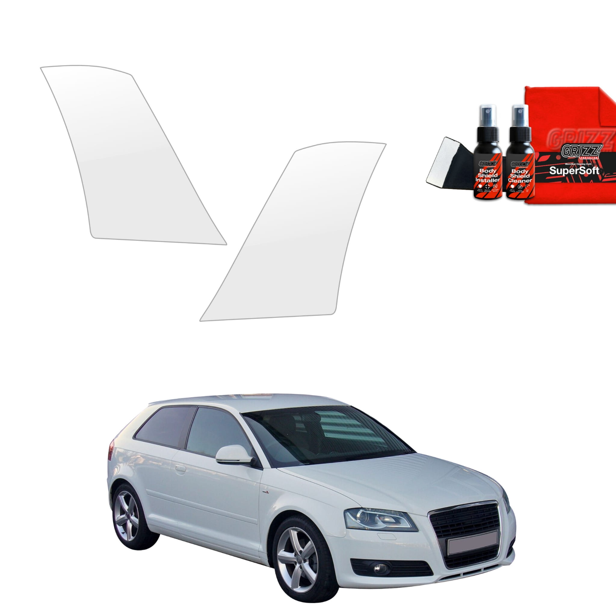 2w1 Folia ochronna na nadkola Grizz Protector do Audi A3 8P Hatchback 3D (2003-2008)