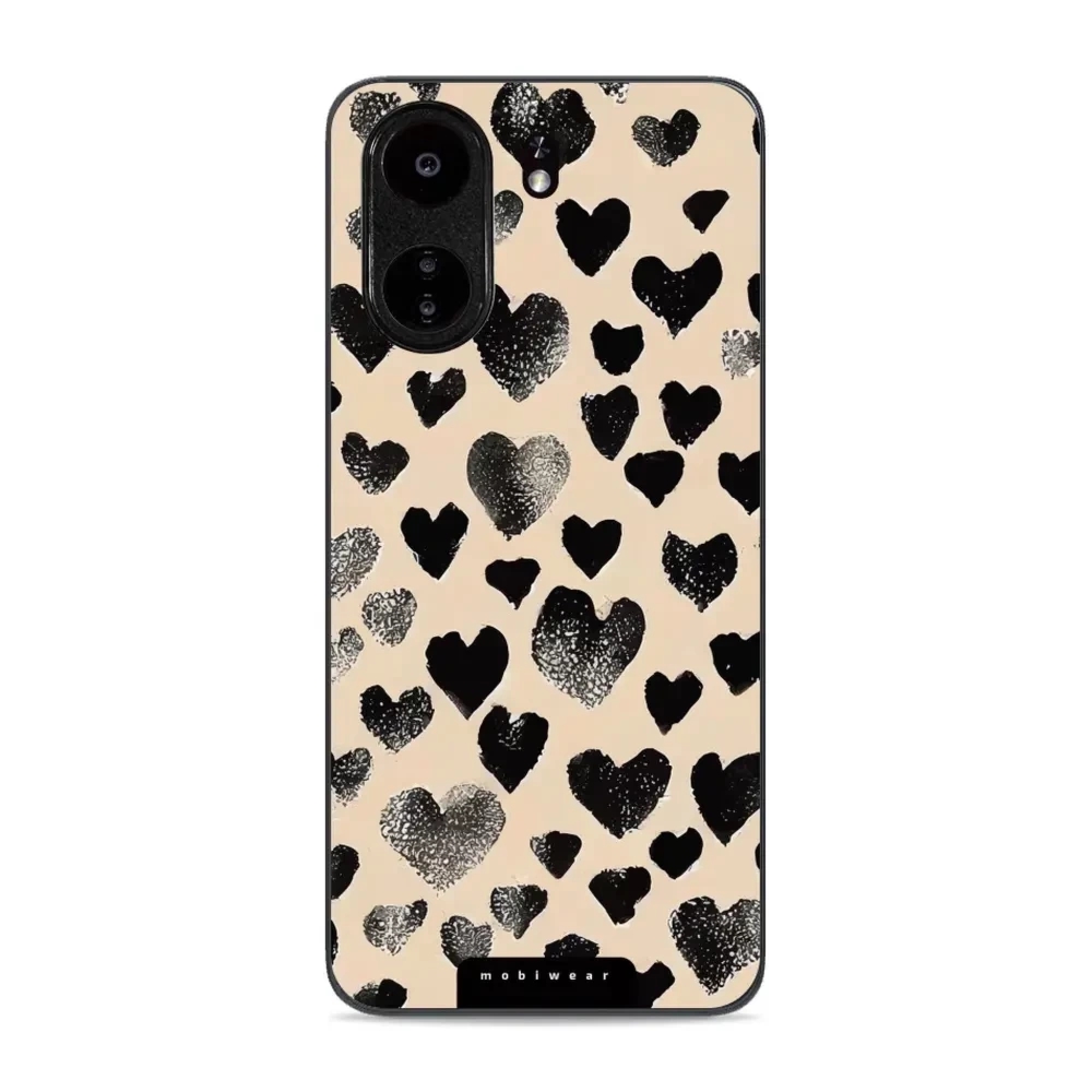 Etui ochronne do Xiaomi Redmi 13C 5G, Mobiwear Glossy Case, beżowa miłość