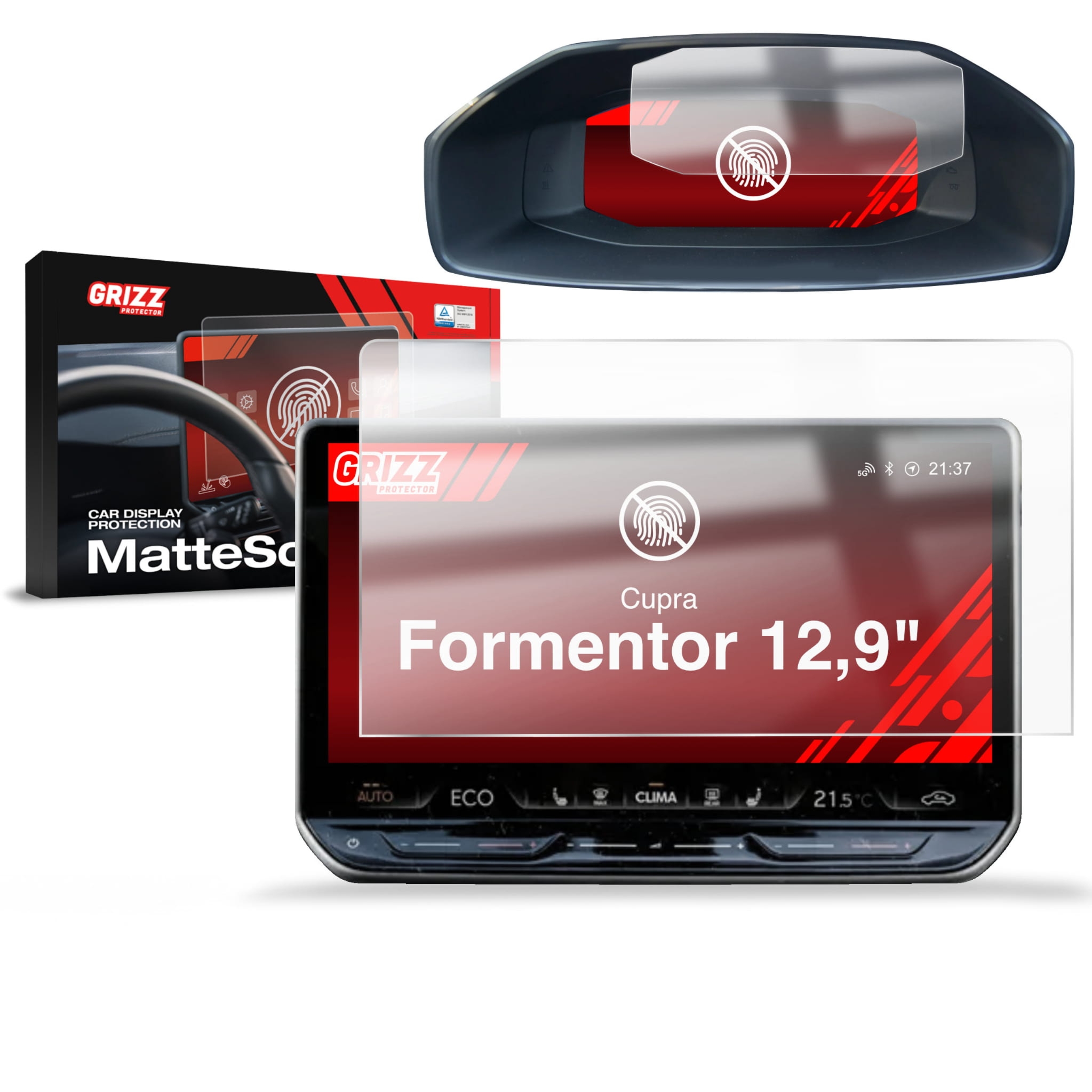 Folia matowa 2w1 Grizz Protector do Cupra Formentor 12,9″ (2024-2026)