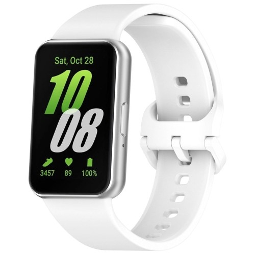 Image of Pasek Bizon Strap Watch Silicone do Galaxy Fit 3, biały