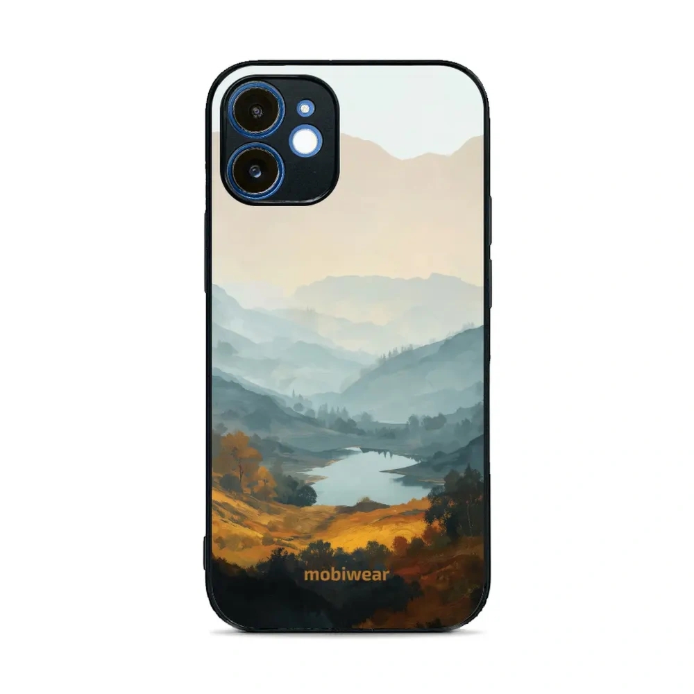 Etui ochronne do iPhone 12, Mobiwear Glossy Case, jezioro w dolinie