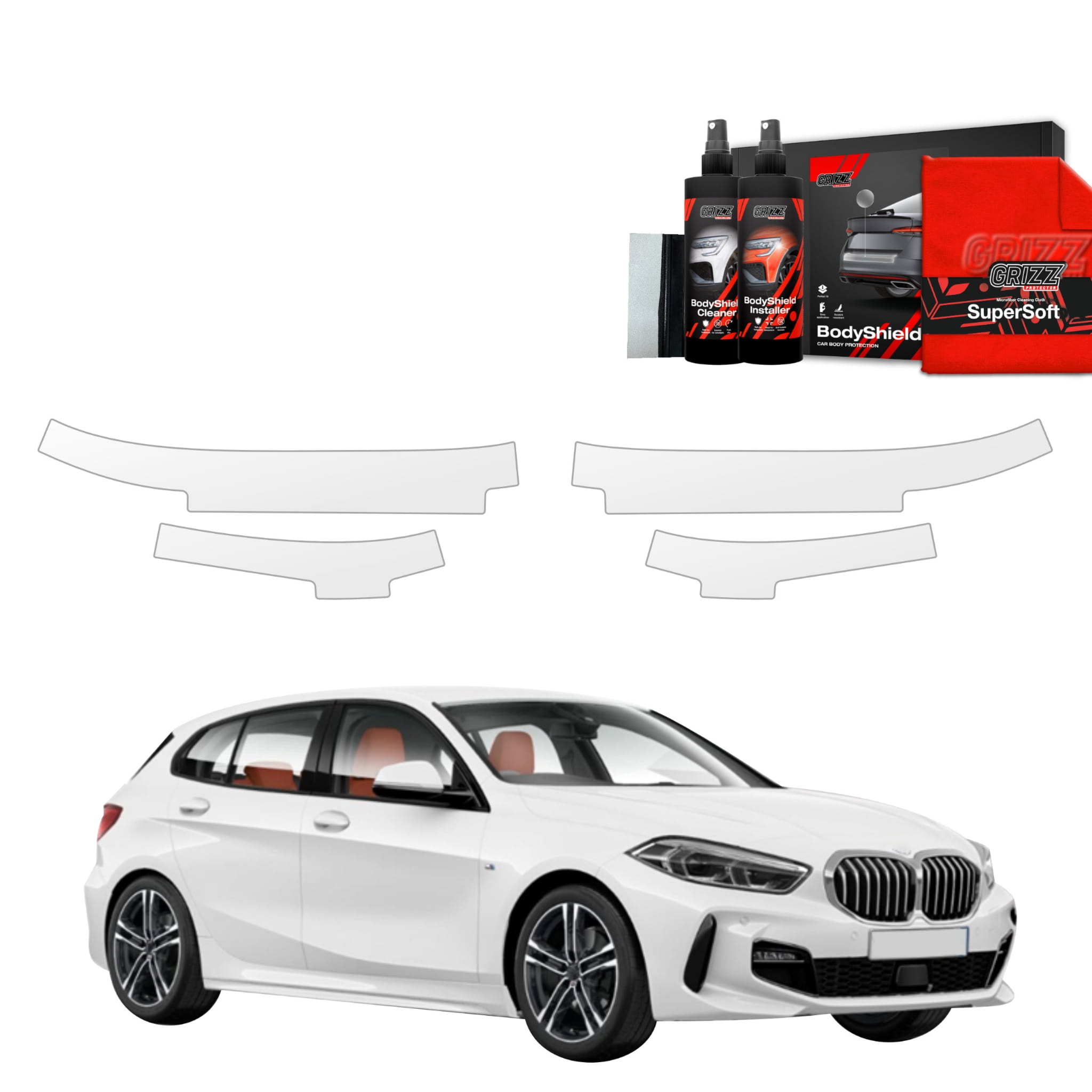 4w1 Folia ochronna Grizz Protector na progi do BMW 1 118i (2020-2026)