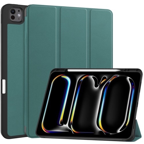 Image of Etui Bizon Case Tab Lizard do iPad Pro 13" 7 gen. 2024, ciemnozielone