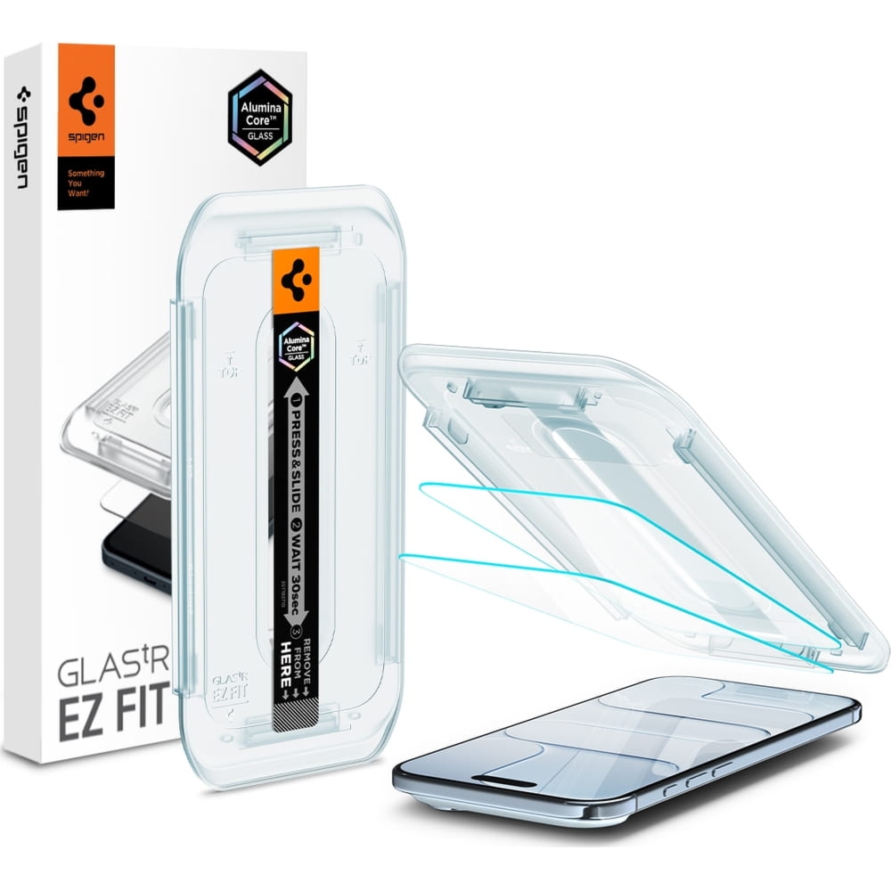 Szkło do etui + Aplikator Spigen Glas.tR EZ Fit 2-Pack (AC) do iPhone Air
