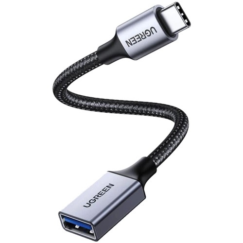 Image of Adapter / przejściówka Ugreen OTG 15cm USB-C (męski) do USB-A (żeński), czarny