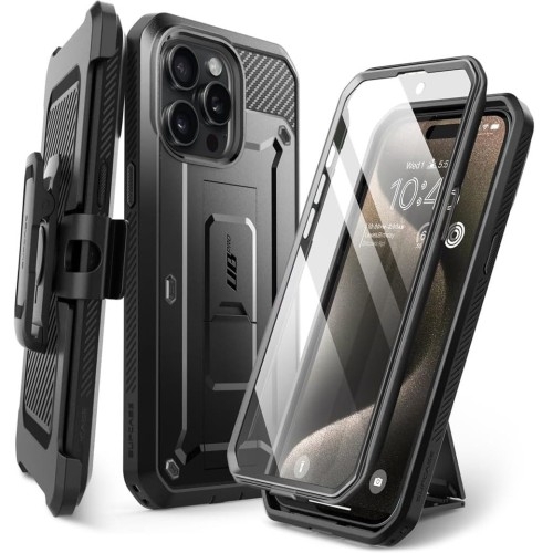 Image of Etui Supcase UB Pro SP do iPhone 15 Pro Max, czarne