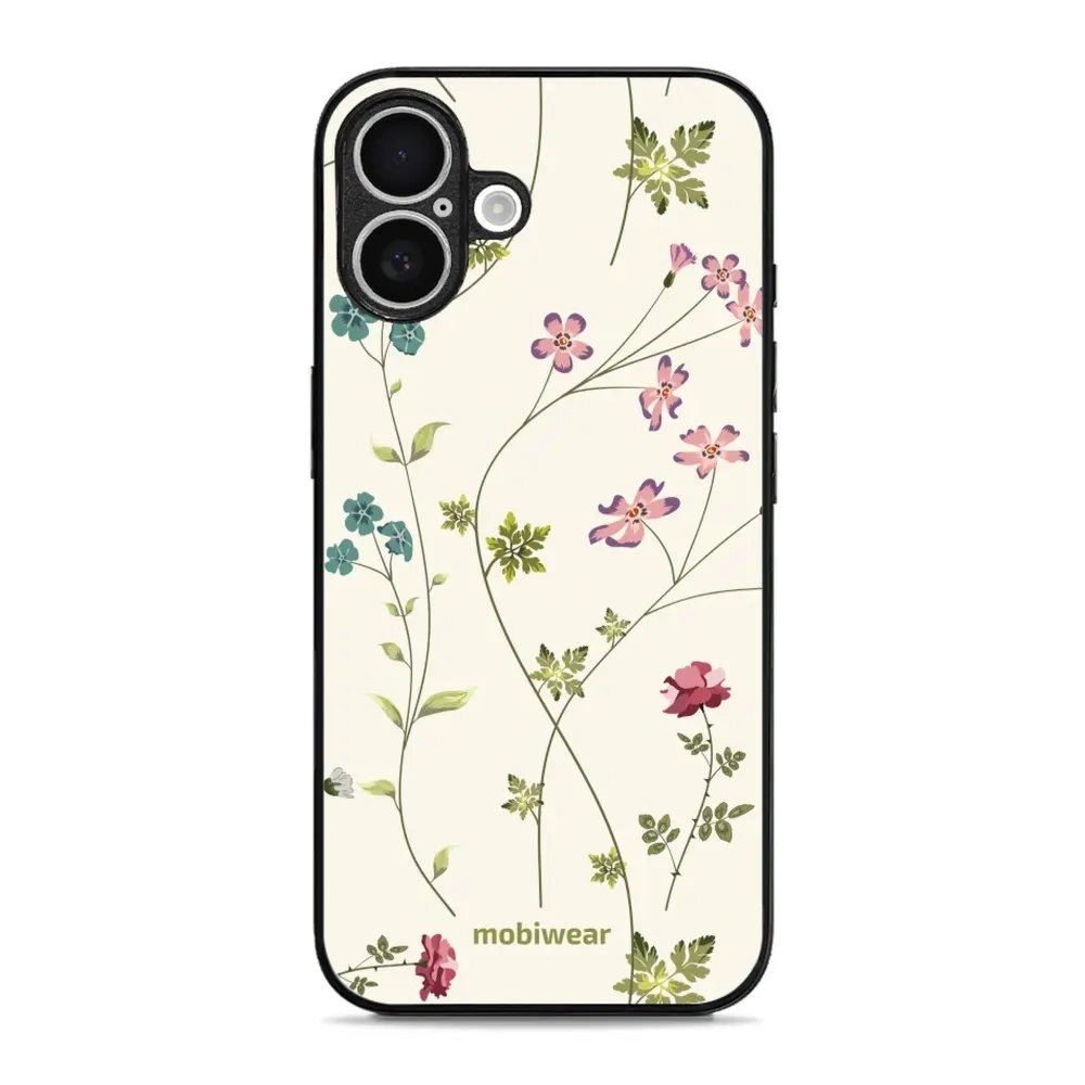 Etui ochronne do iPhone 16 Plus, Mobiwear Glossy Case, sielski kwiat