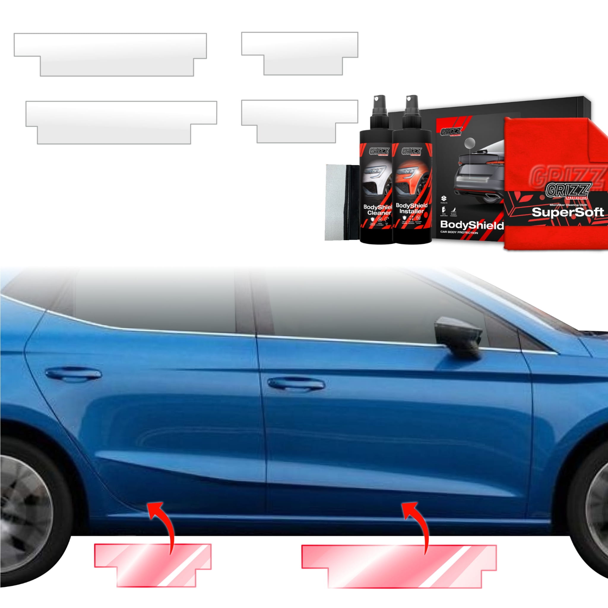 4w1 Folia ochronna Grizz Protector na progi do Seat Ibiza (2021-2026)