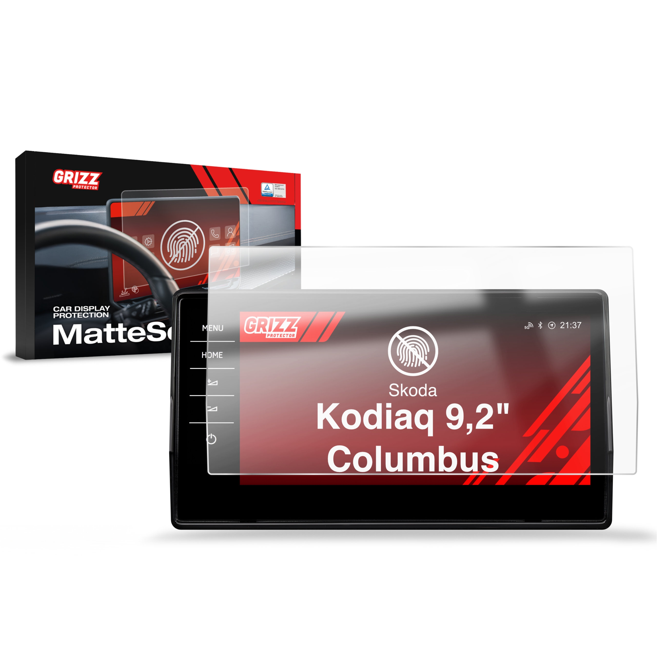 Folia antyodciskowa Grizz Protector do Skoda Kodiaq 9,2″ Columbus (2016-2023)