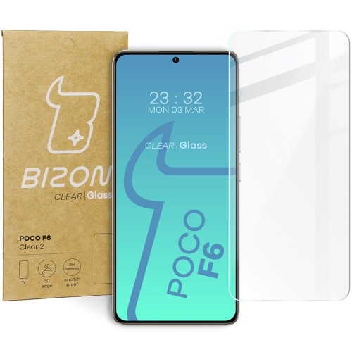 Image of Szkło hartowane Bizon Glass Clear 2 do Xiaomi Poco F6