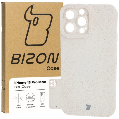 Image of Ekologiczne etui Bizon Bio-Case do iPhone 13 Pro Max, ecru