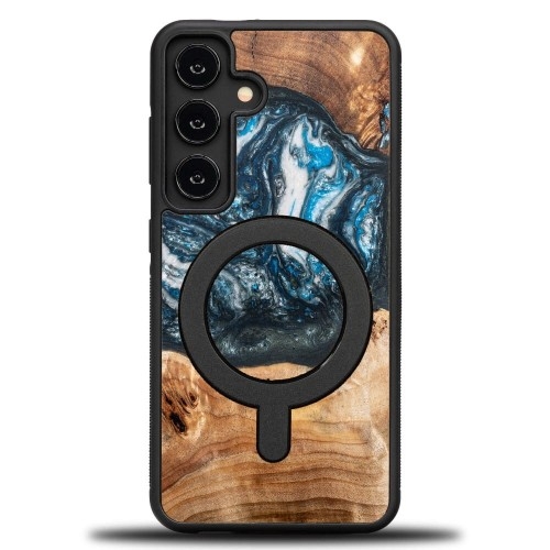 Image of Drewniane etui do Galaxy A55 5G, Bewood Unique Planets Ziemia do MagSafe