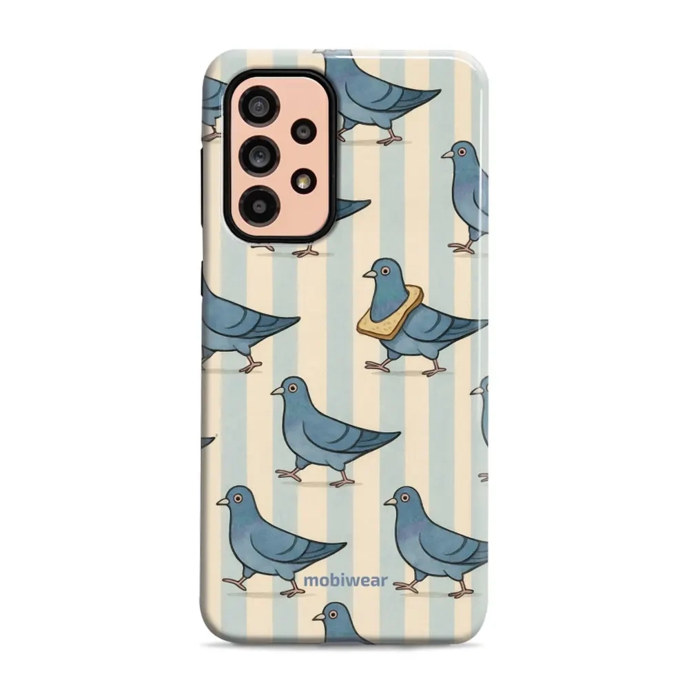 Etui ochronne do Galaxy A53 5G, Mobiwear Elite Pro, błękitne gołębie