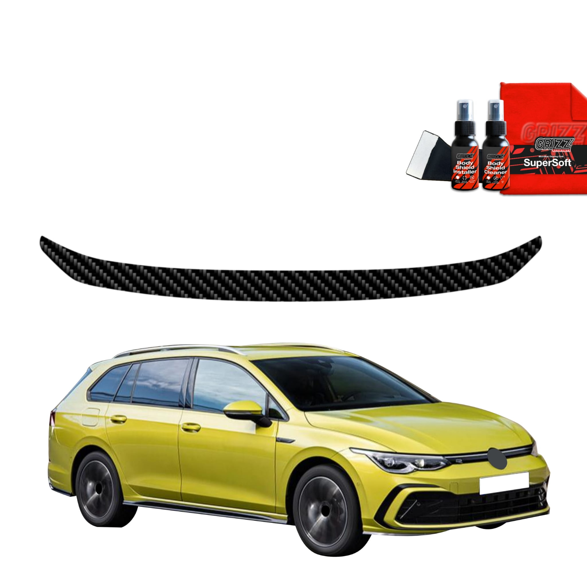 Folia karbonowa Grizz Protector na próg bagażnika do Volkswagen VW Golf 8 Variant (2024-2026)