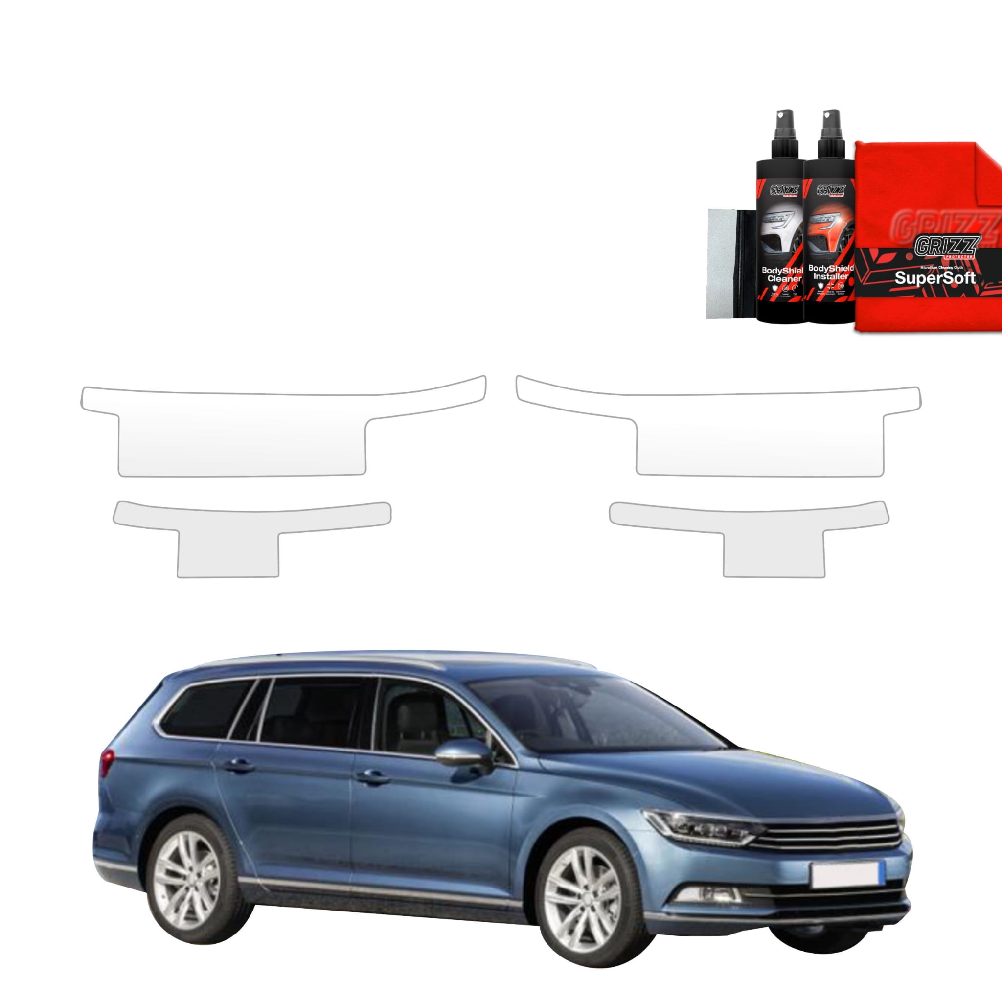 4w1 Folia ochronna na progi Grizz Protector do Volkswagen Passat B8 Kombi (2014-2022)