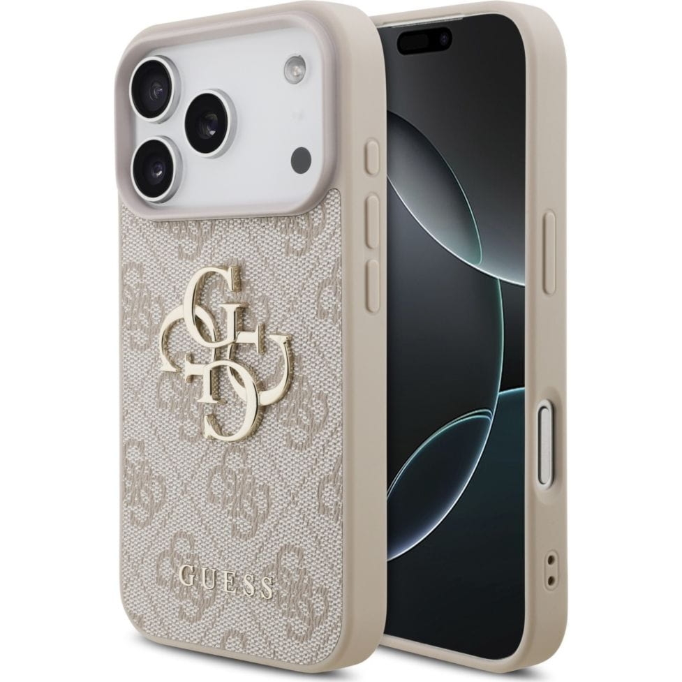 Etui Guess Hardcase 4G Big Metal Logo do iPhone 17 Pro, różowe