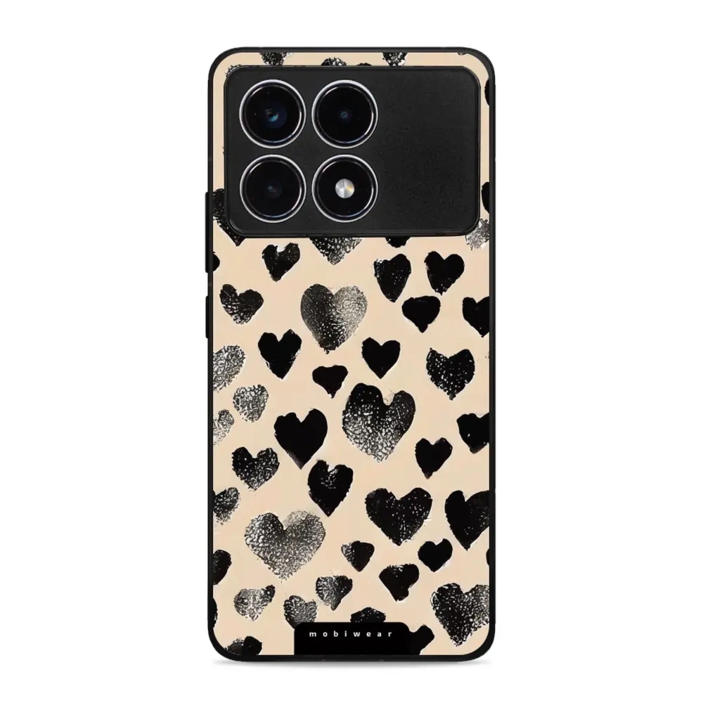 Etui ochronne do Xiaomi Poco F6 Pro, Mobiwear Glossy Case, beżowa miłość
