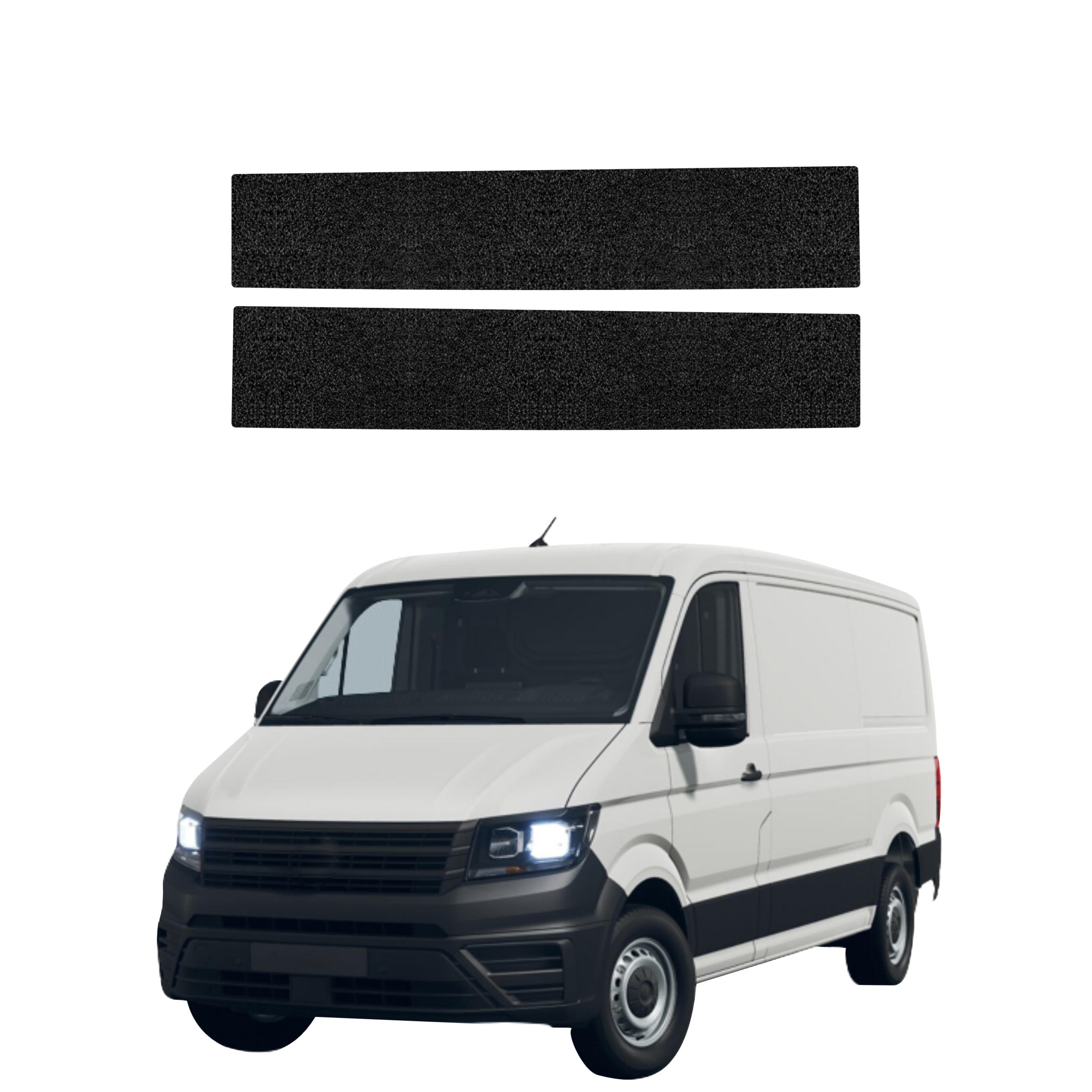 2w1 Czarna powłoka techniczna Grizz Protector na przednie progi Volkswagen Crafter (2016-2026)