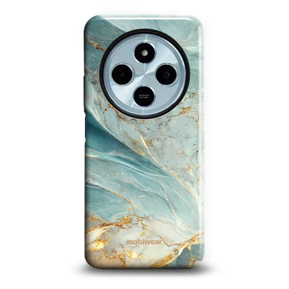 Etui ochronne do Xiaomi Redmi 14C 4G, Mobiwear Elite Pro, żyła lazuru