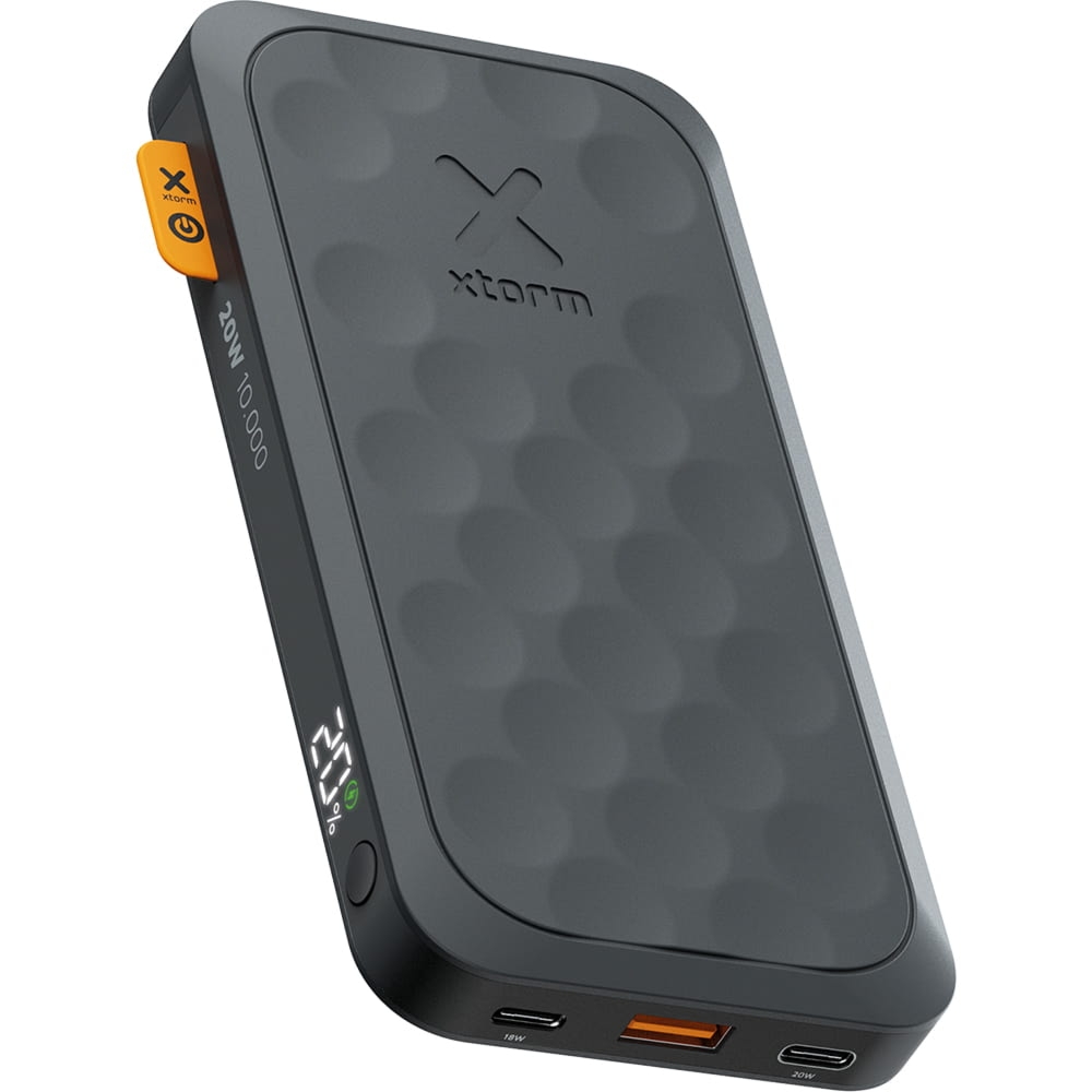 Powerbank + kabel XTORM Fuel 10 000 mAh, 2x USB-C PD / 1x USB-A QC 3.0, SCP 22.5W, czarny