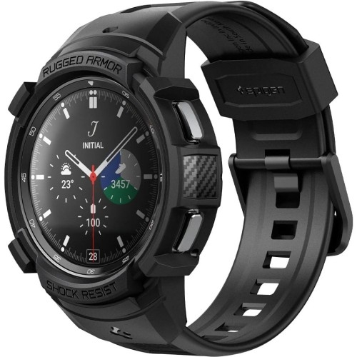 Image of Etui z paskiem Spigen Rugged Armor Pro Galaxy Watch 4 Classic 46mm, czarne