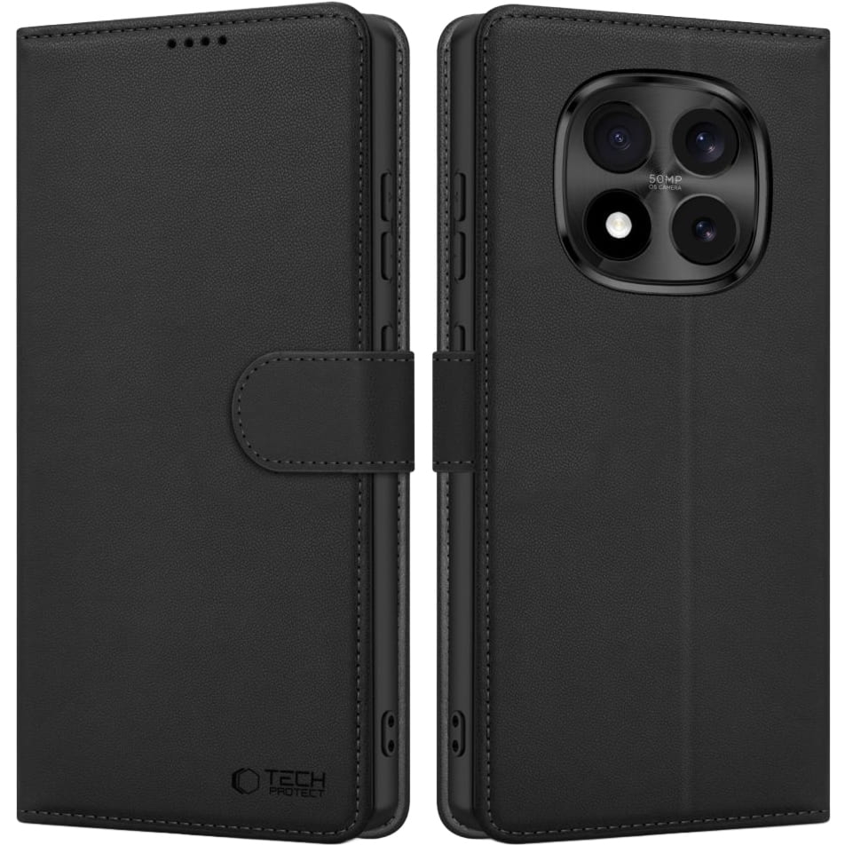 OUTLET: Etui z klapką Tech-Protect Wallet do Xiaomi Redmi Note 15 Pro 5G, czarne