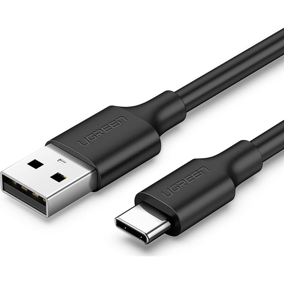 OUTLET: Kabel Ugreen US287 USB-A / USB-C, 3A, QC 3.0, 0,25m, czarny