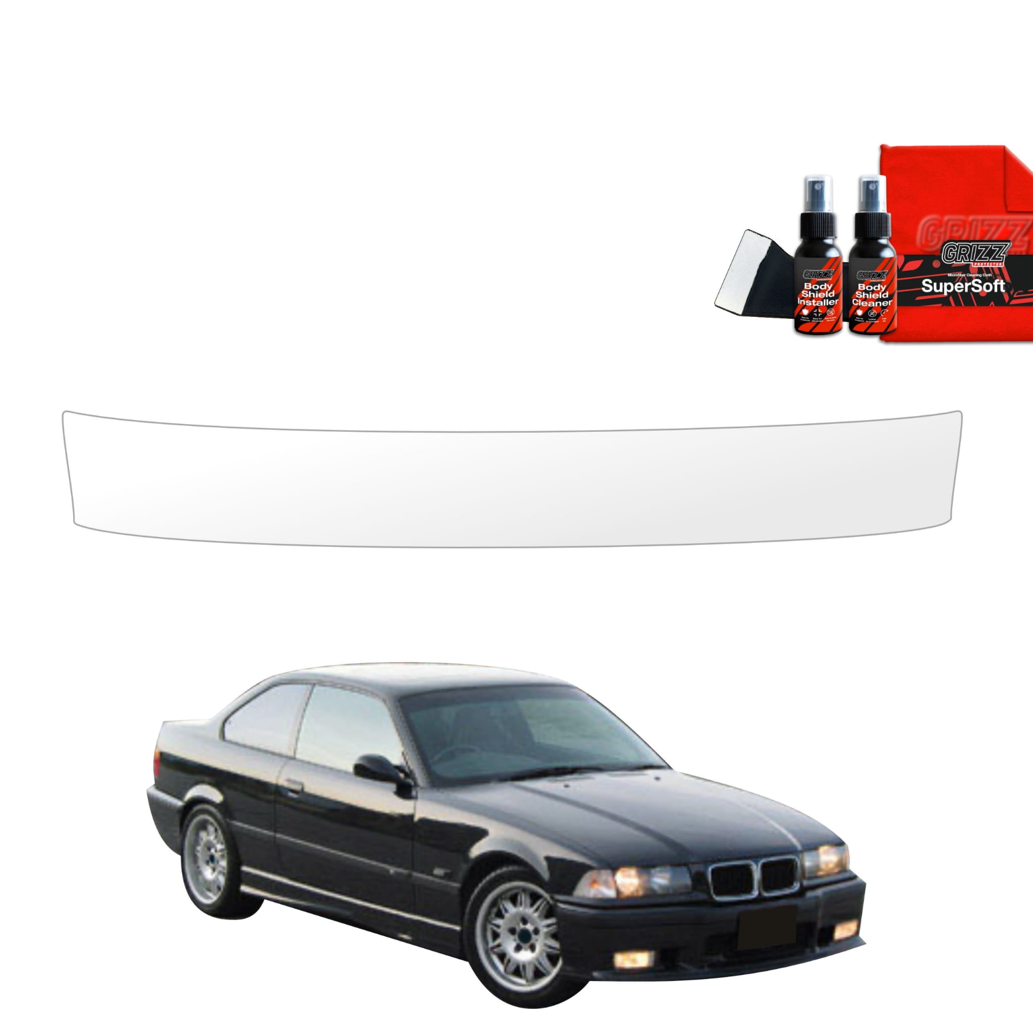 Folia ochronna na próg bagażnika Grizz Protector do BMW 3 E36 Coupe (1991-1999)