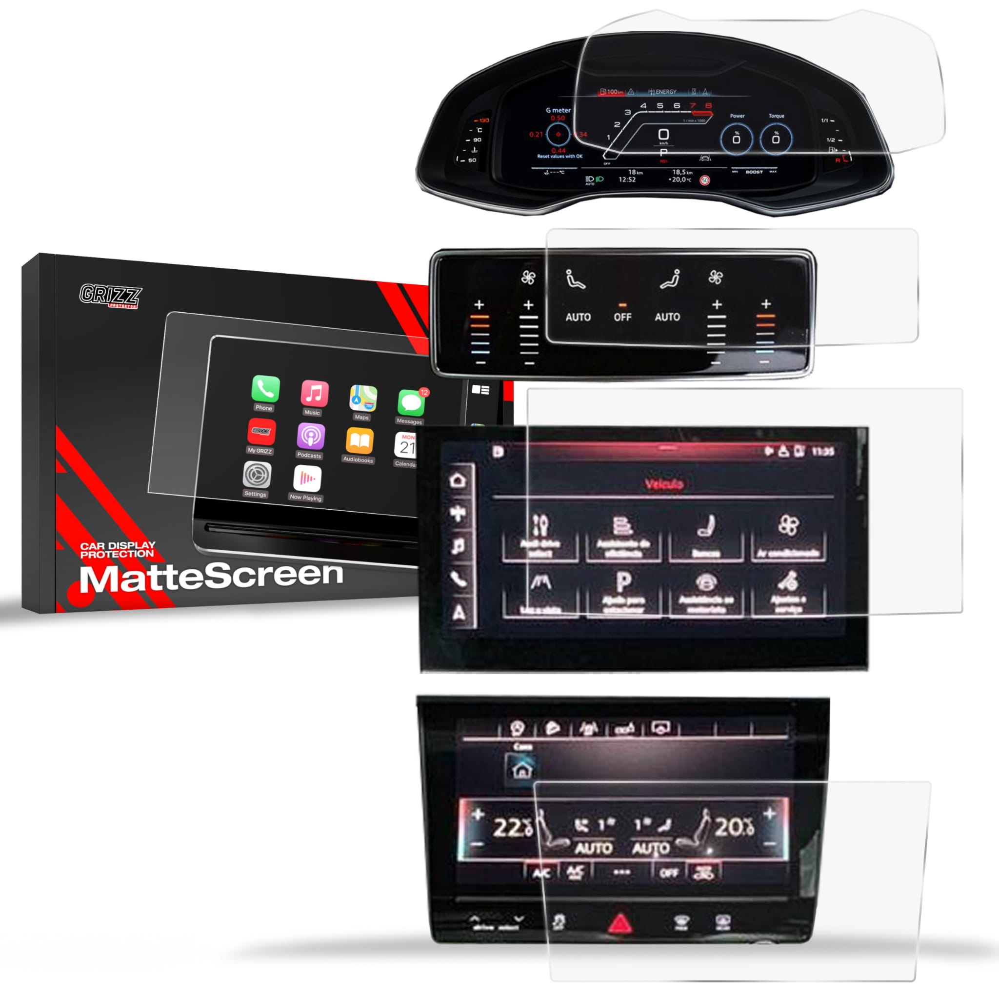 Folia antyodciskowa 3w1 Grizz Protector do Audi Q8 (2018-2025) VC