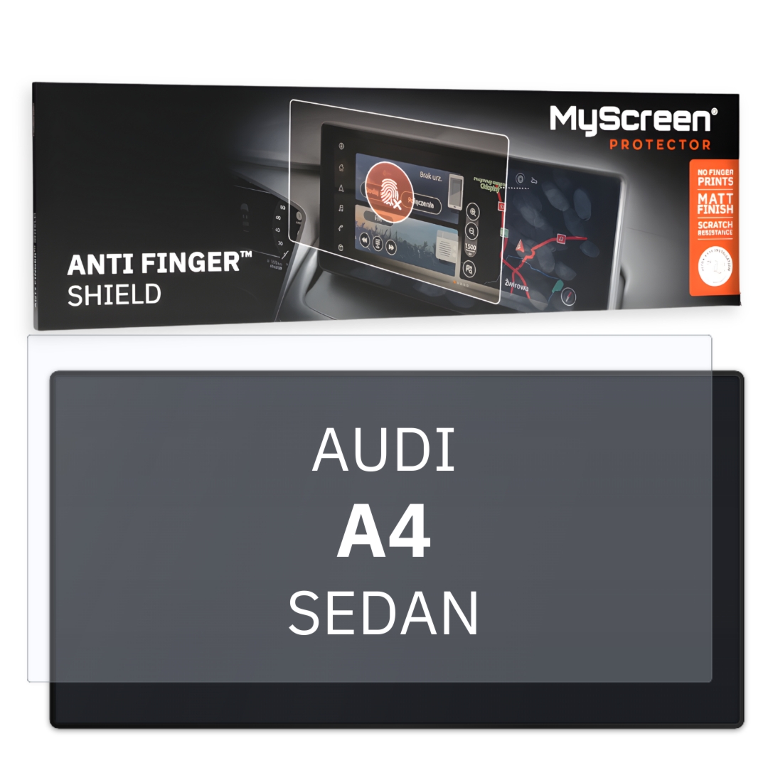Folia samochodowa na ekran główny, MyScreen Anti Finger Shield do Audi A4 B9 (2019-2026), matowa