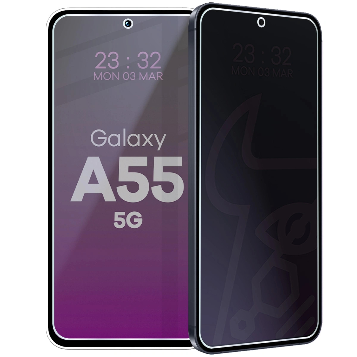 Prywatyzujące szkło hybrydowe Bizon Hybrid Shadow do Galaxy A55 5G, matowe