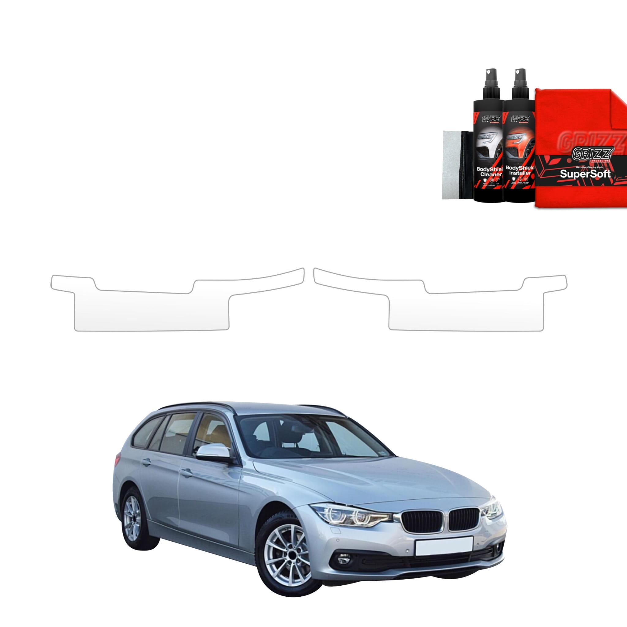 2w1 Folia ochronna na progi Grizz Protector do BMW 3 F31 Kombi LCI (2015-2018)