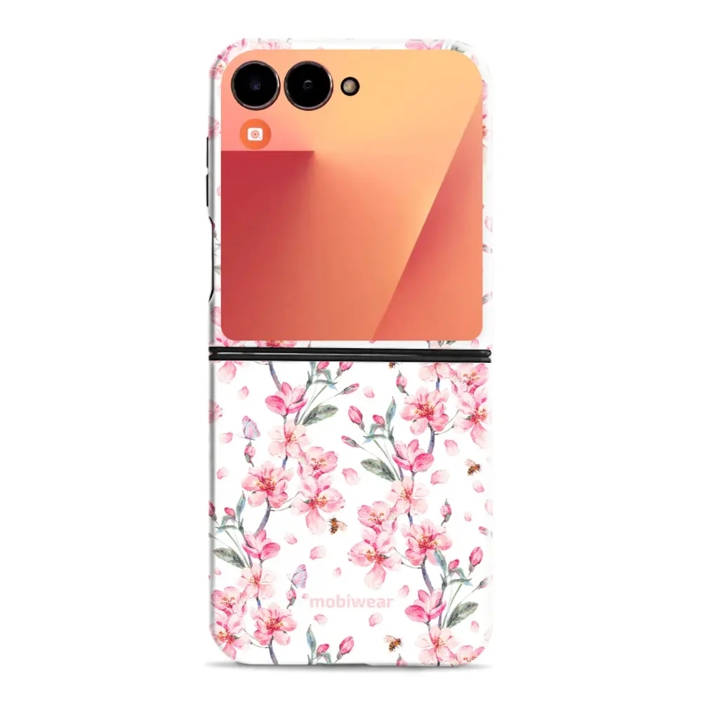 Etui ochronne do Galaxy Z Flip7, Mobiwear Elite Pro, japoński bukiet