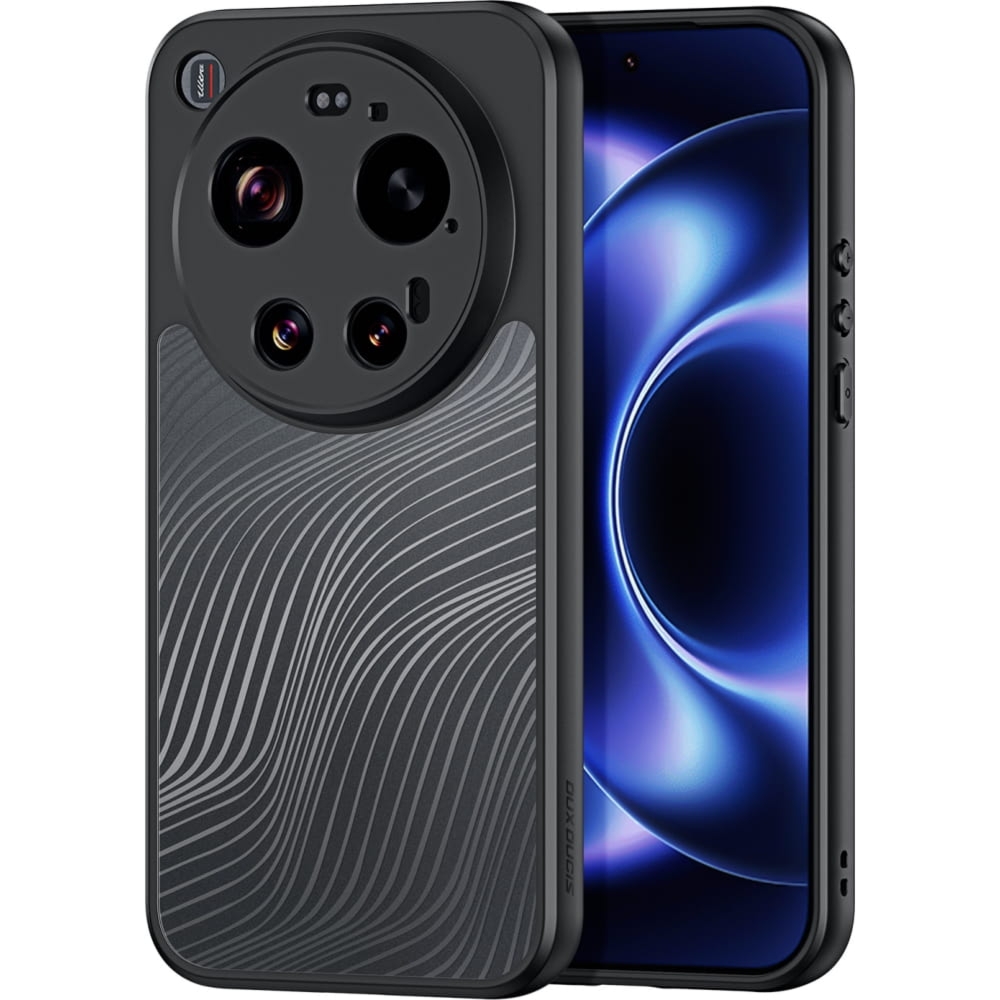 Etui Dux Ducis AIMO do Xiaomi 17 Ultra, przezroczyste z czarną ramką