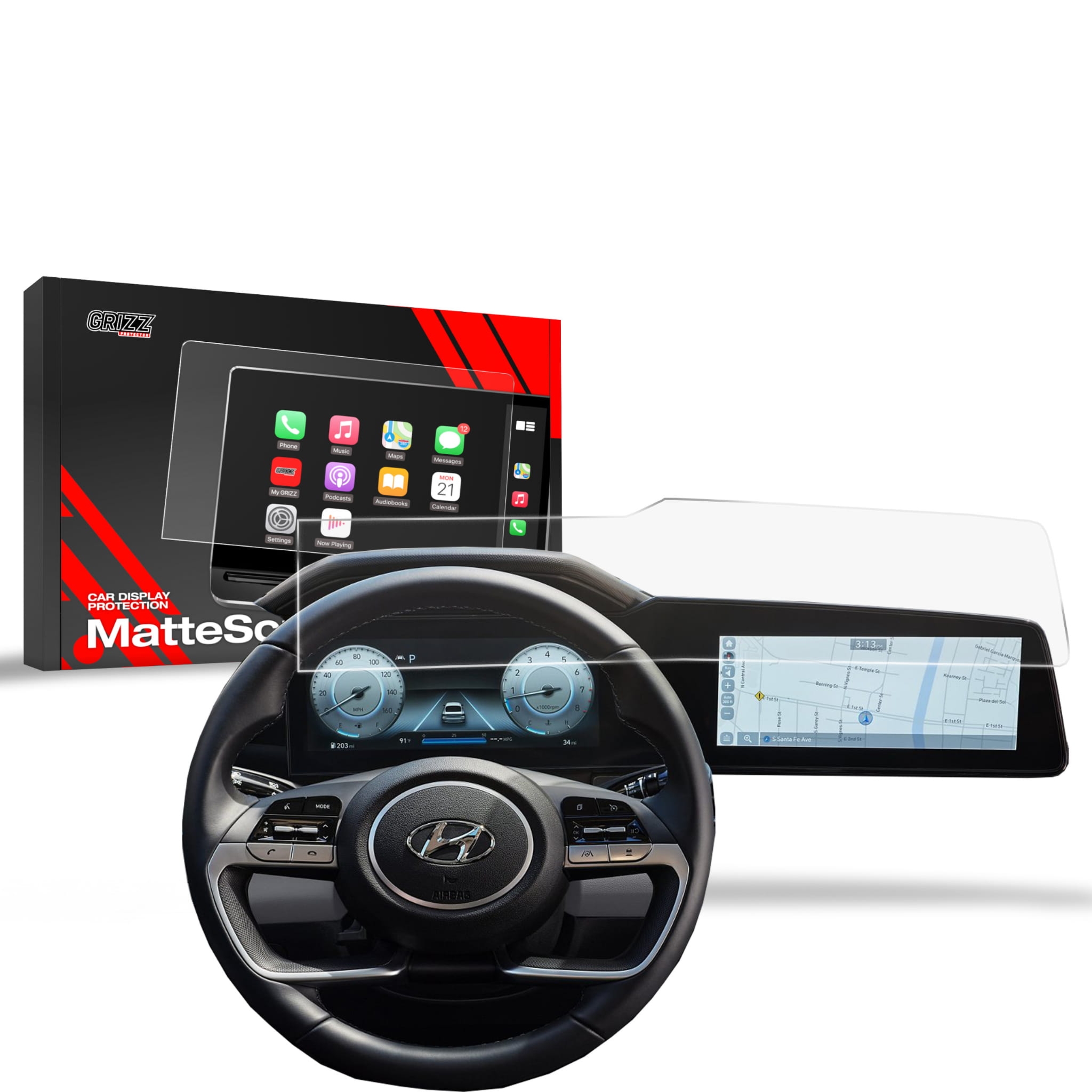 Folia matowa Grizz Protector do Hyundai Elantra 10,25″ (2020-2026)