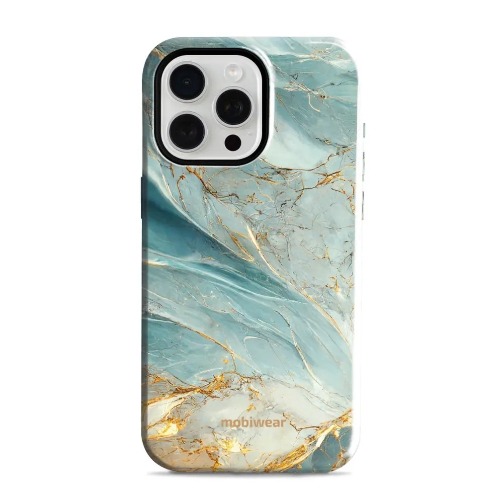 Etui ochronne do iPhone 15 Pro Max, Mobiwear Elite Pro, żyła lazuru