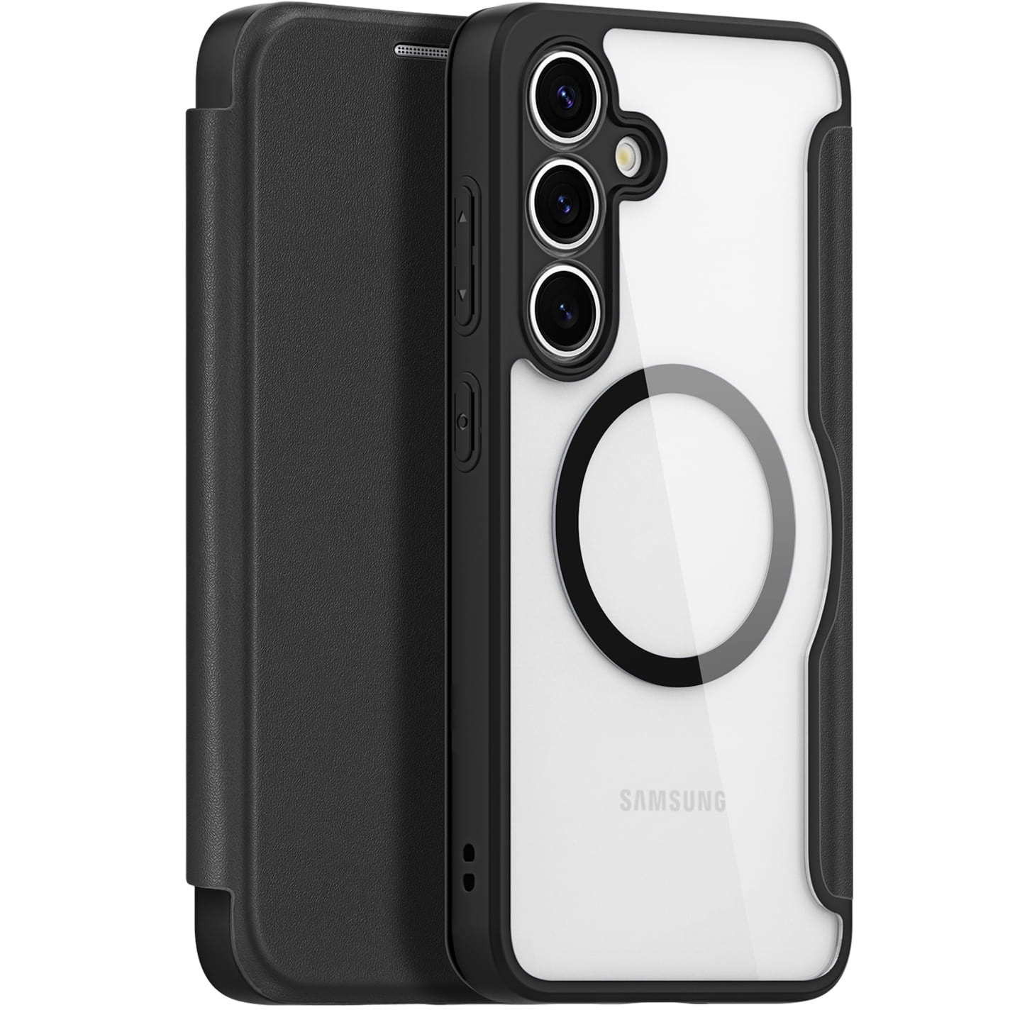 Etui Dux Ducis Skin X Pro Magnetic do MagSafe do Galaxy S25, czarne