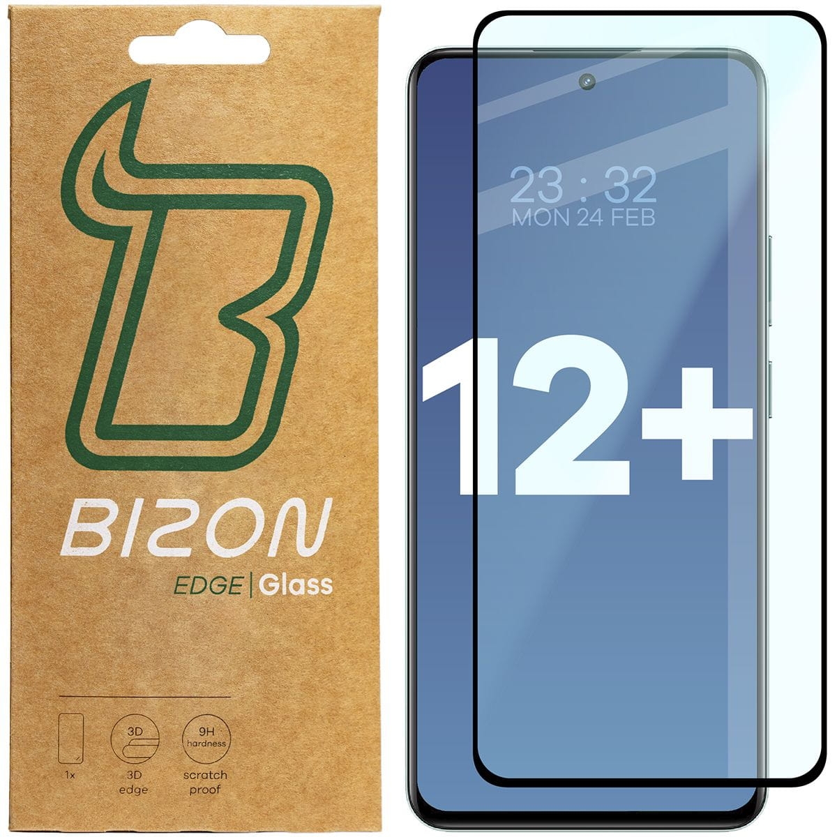 Image of Szkło hartowane Bizon Glass Edge 2 do Realme 12+ 5G