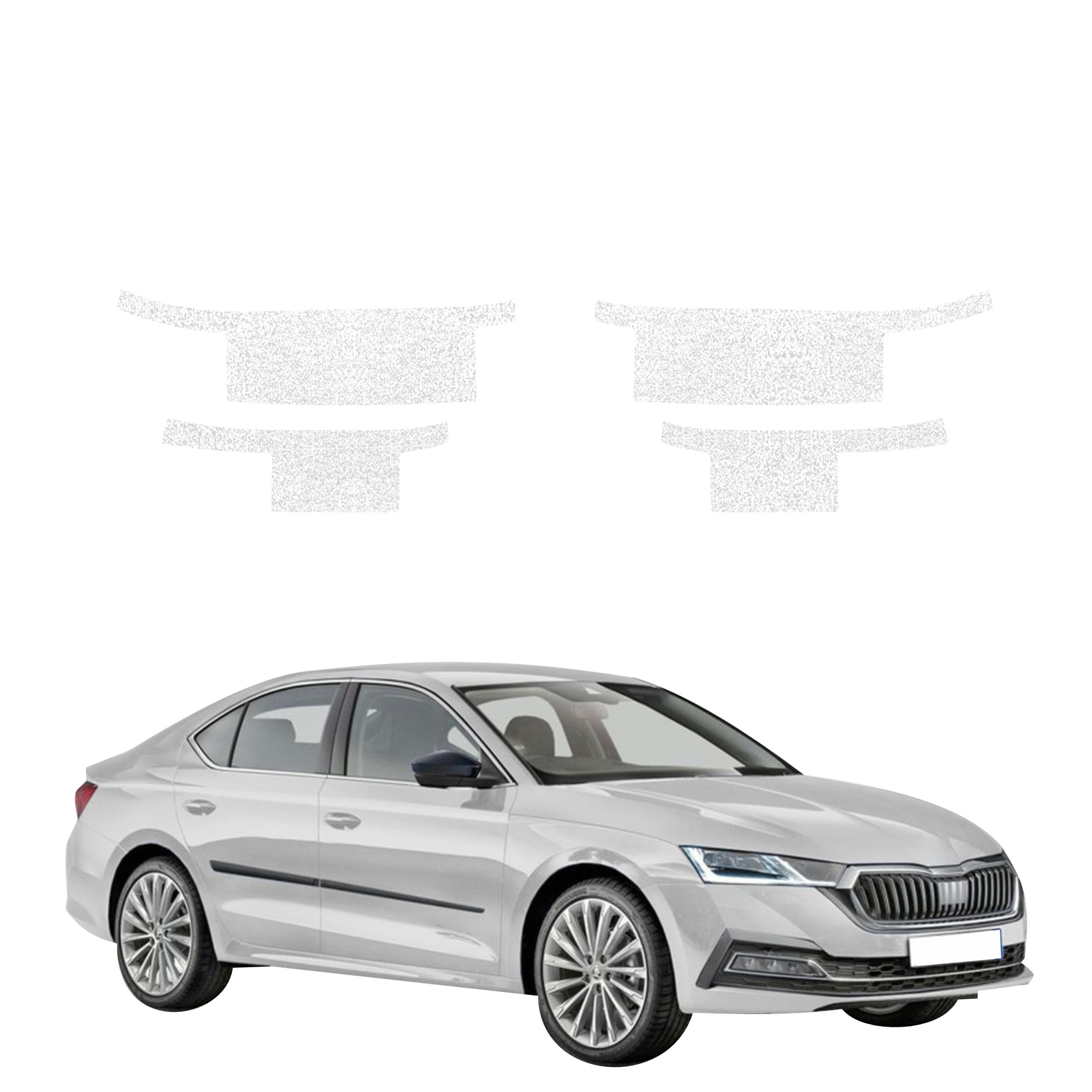 4w1 Biała powłoka techniczna Grizz Protector na progi Skoda Octavia 4 Hatchback (2019-2024)