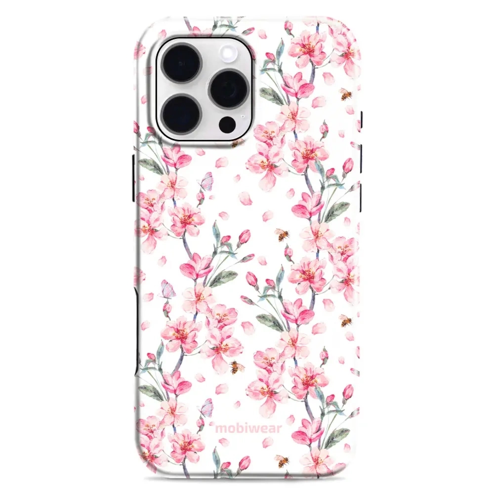 Etui ochronne do iPhone 16 Pro Max, Mobiwear Elite Pro, japoński bukiet
