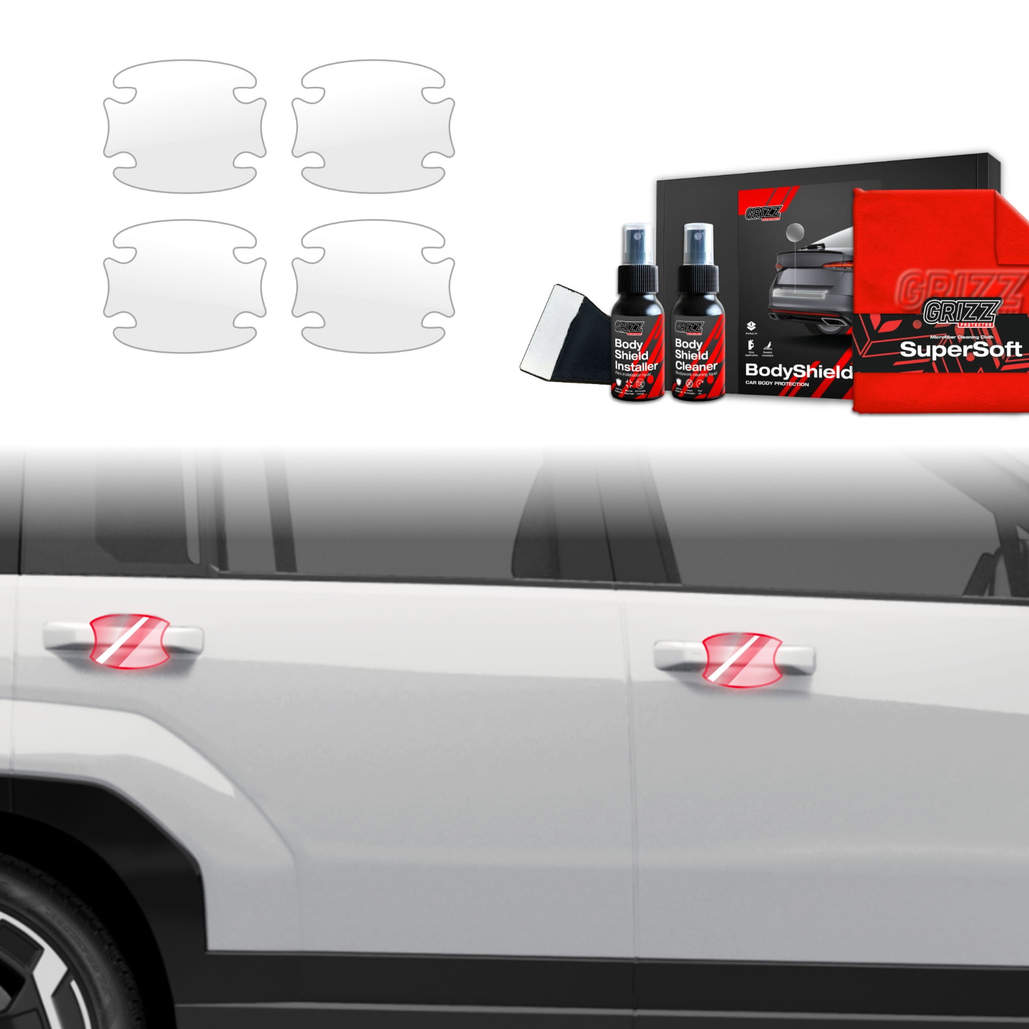 4w1 Folia ochronna Grizz Protector pod klamki do Hyundai Santa Fe (2023-2026)