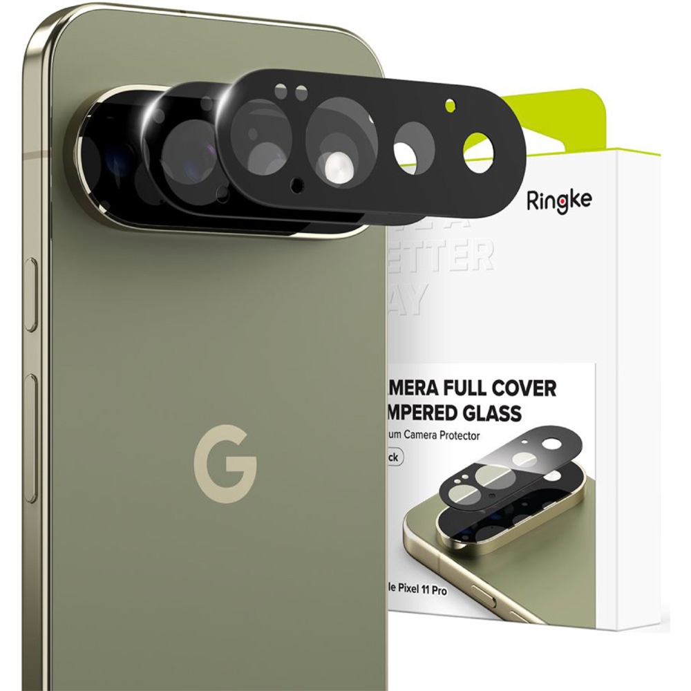 OUTLET: Nakładka na aparat Ringke Camera Full Cover Glass do Google Pixel 11 Pro, 2 sztuki