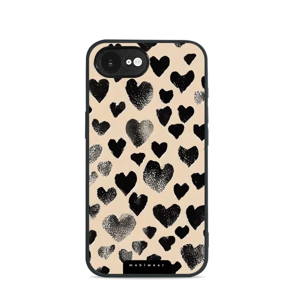 Etui ochronne do iPhone 17e / 16e, Mobiwear Glossy Case, beżowa miłość