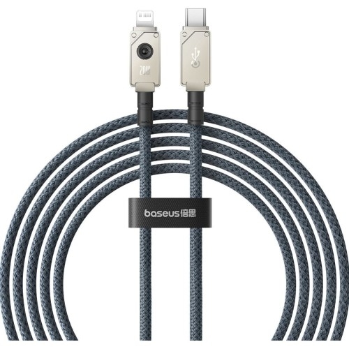 Image of Kabel Baseus Aramid Fiber Braiding USB-C do Lightning, 20W, 2m, biały