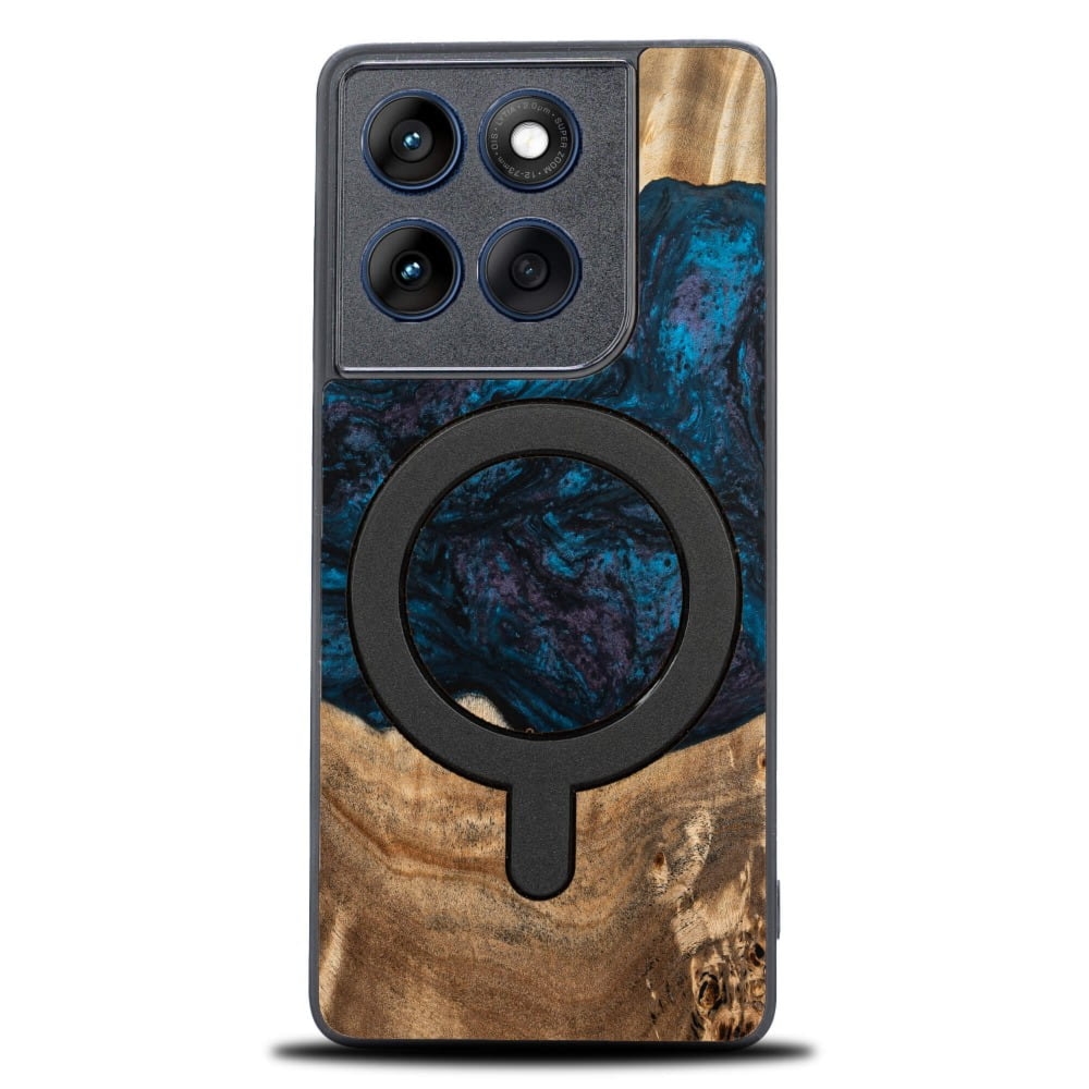 Drewniane etui do Motorola Edge 60 Fusion / Motorola Edge 60, Bewood Unique Planets Neptun do MagSafe