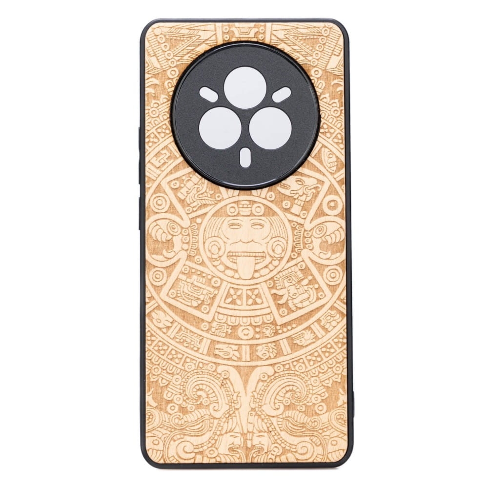Drewniane etui do Realme 14 Pro 5G, Bewood Kalendarz Aztecki Aniegre