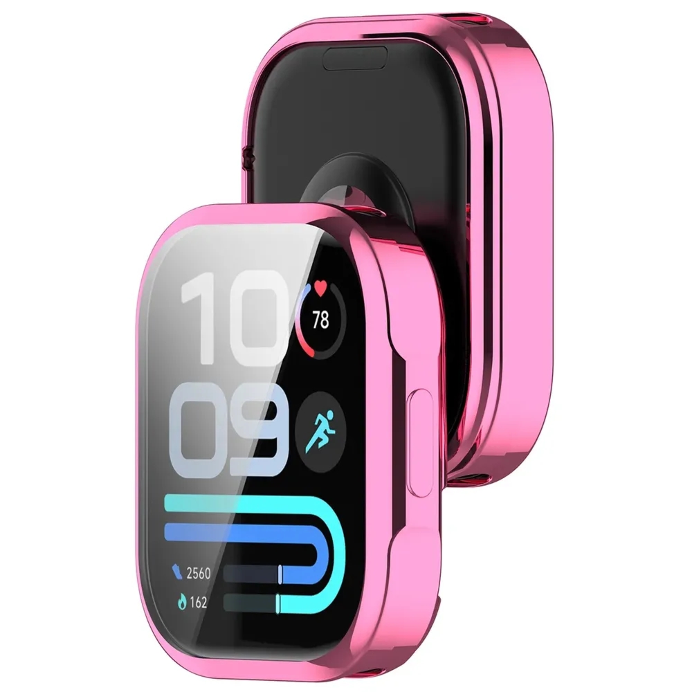 Etui z osłoną ekranu Bizon Case Watch Felipe do Xiaomi Redmi Watch 6 Lite, różowe