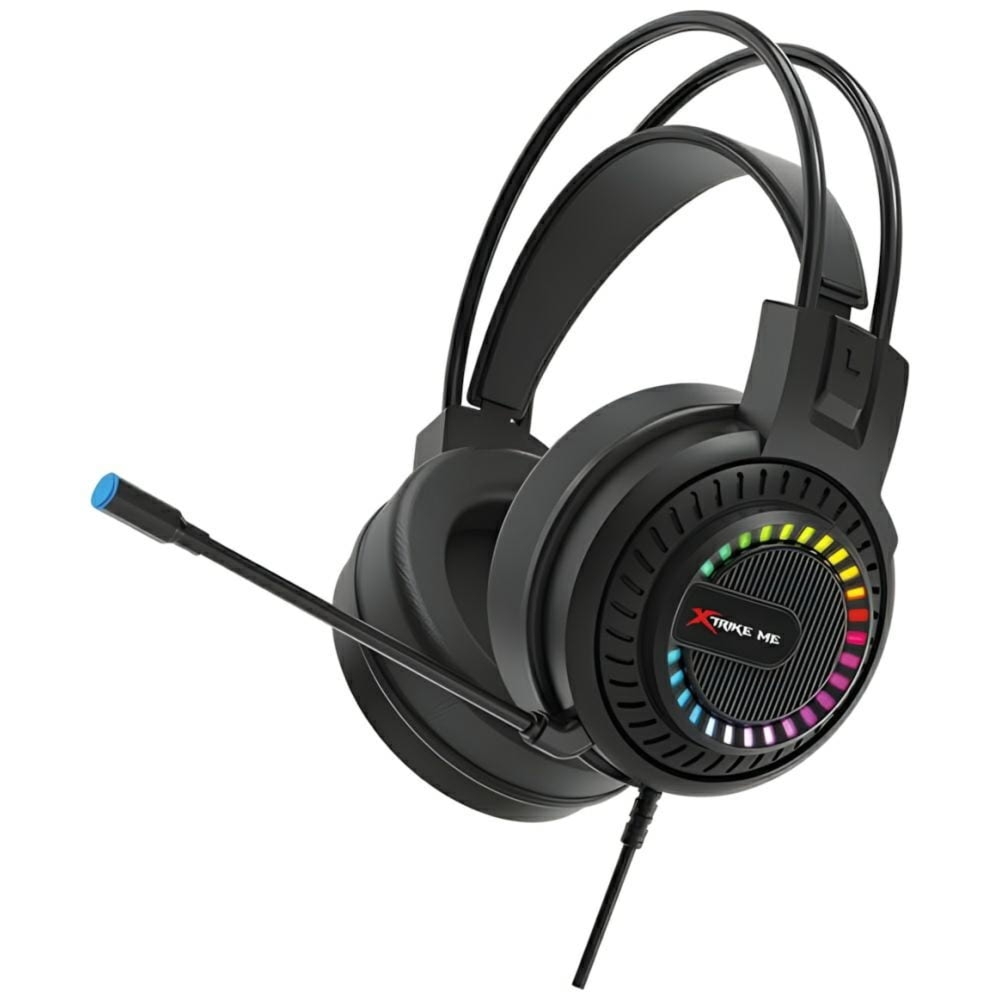 OUTLET: Słuchawki nauszne z mikrofonem XTRIKE ME HP-318, gamingowe, czarne
