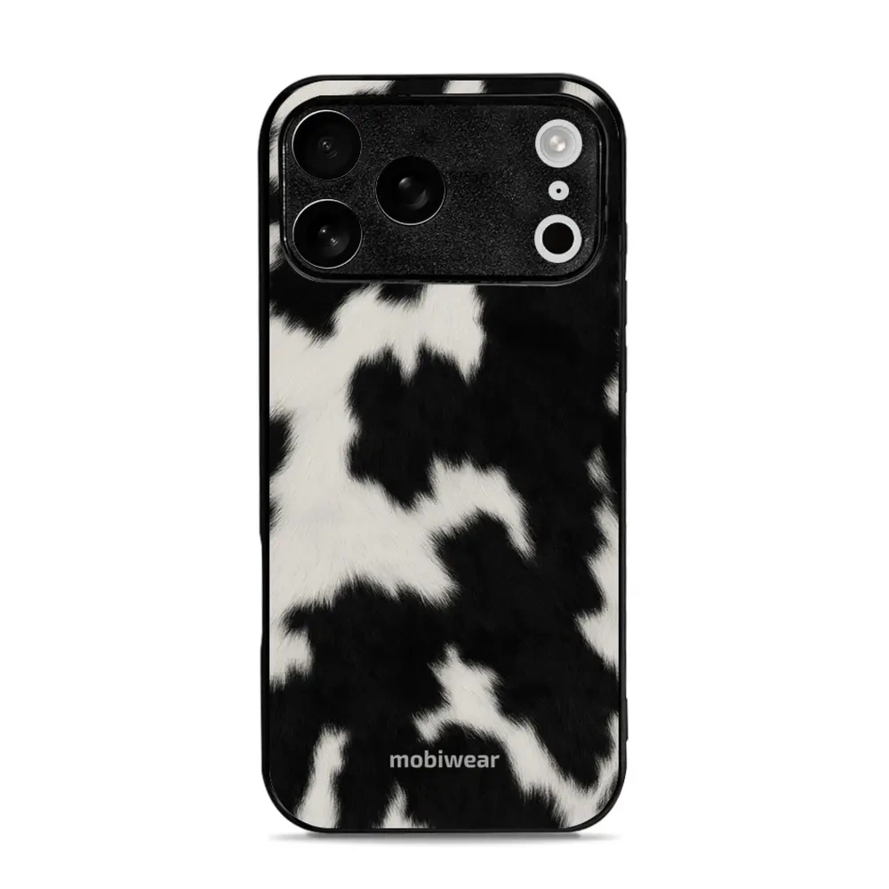 Etui ochronne do iPhone 17 Pro Max, Mobiwear Glossy Case, krowie futerko